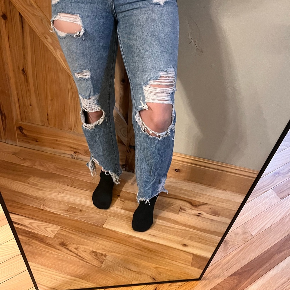 Distressed Blue Jeans for Women